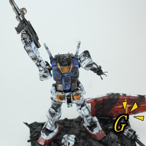 高达rx78元祖最后一击(代工战损成品)mg1/100万代高达模型