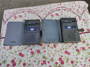 打包出2台,sharp夏普ce-152磁带录放机 【磁带不转动】