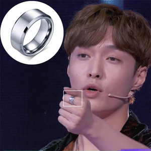 这就是张艺兴同款戒指银色钛钢个性气质夜店指环男街舞原创设计潮