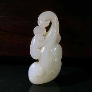 古玉老玉古董老货收藏明清玉器古玩和田玉战汉高古玉如意吊坠玉佩