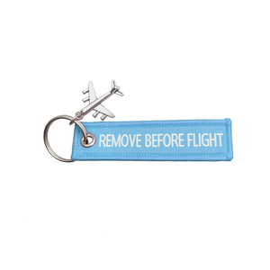 REMOVE BEFORE FLIGHT飞行前取下钥匙扣包包挂件金属飞机航空礼品