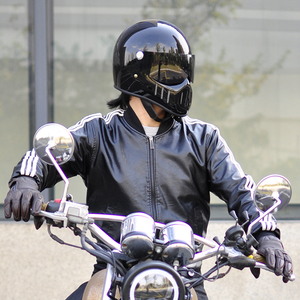 汤普森 tt-co 2017新款 摩托车头盔 巡航幽灵骑士复古头盔 猪鼻盔