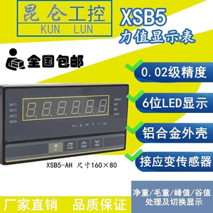昆仑XSB5智能力值显示表控制仪测力表张力仪应变式力值称重表