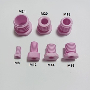 陶瓷螺丝氧化铝螺纹瓷眼空心绝缘螺丝M8/M12/M14/M16/M18/M20/M24