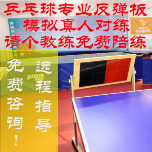 乒乓球反弹板对打器乒乓球回弹板专业版训练挡板便携式乒乓反弹板