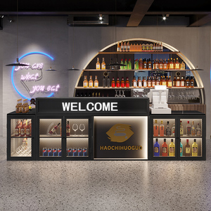 铁艺收银台店铺台柜台吧台桌公司球厅前台接待台简约工业风可定制