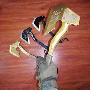 cf穿越火线金色玫瑰工兵斧子野营手斧头打架营地户外工具便携野外