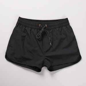 羽毛球短裤男夏季新款休闲运动弹力二分裤纯色防水速干潮流沙滩裤