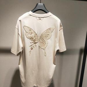 trendiano欧时力男装2022秋季蝴蝶刺绣短袖t恤男3wc3020730 原699