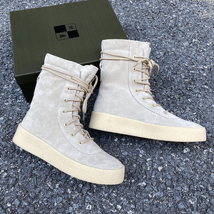 2021秋冬侃爷同款真皮潮牌男鞋情侣款高帮椰子950短靴王子文潮鞋