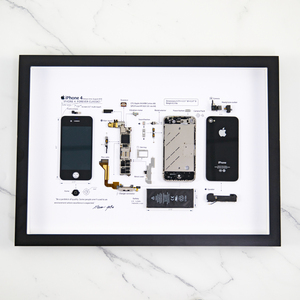 框iphone4s苹果手机拆解装裱相框零件分解立体框图纸根深蒂固yy128