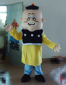 卡通定做古装漫画人物制作动漫表演老夫子头套玩偶服人偶服装衣服