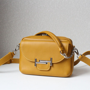 tods托德斯女包手提单肩牛皮纯色金属双t高级手袋欧美新款时尚百