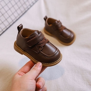 小皮鞋男童宝宝鞋春秋新款6个月1-岁婴幼儿软底学步女童百搭休闲