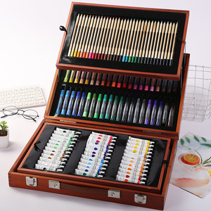 送孩子生日礼物豪华绘画礼品盒文具绘画套装多种彩笔组合强力推荐