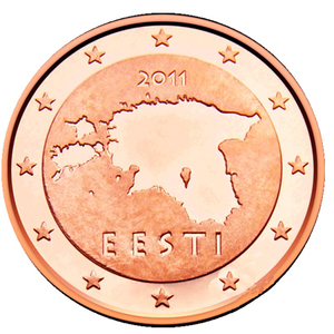 促销全新欧盟爱沙尼亚1分 单枚美品收藏真品欧洲外币外国硬币钱币
