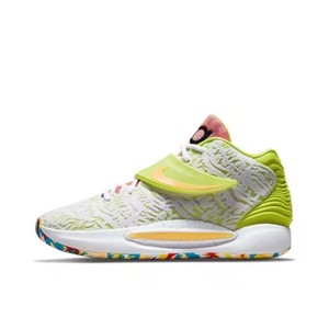耐克 nike kd14 ep 杜兰特14代,荧光黄配色,4