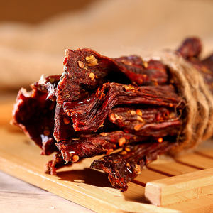 重庆琪姐特产干巴手撕风干肉系列散装称重食品麻辣味500g