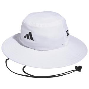 正品Adidas阿迪达斯男式帽子大帽檐渔夫帽时尚潮流简约白色百搭
