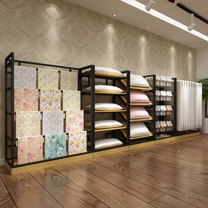 001人付款淘宝窗帘店色卡样品展示架布艺吊卡陈列架落地式面料展架可