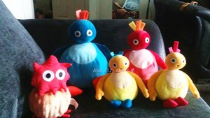 外贸现货 BBC宝宝的动画片 趣趣知知鸟Twirlywoos 毛绒公仔玩具