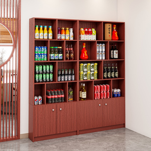 饭店酒柜展示柜组合火锅店烟酒货架白酒展柜落地置物架红酒柜商用
