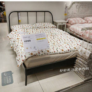武汉宜家科帕达床铁床双人床单人床北欧简洁风床架1米8 1米5 1米2