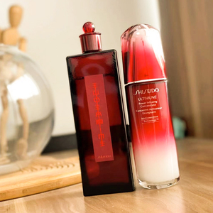 资生堂 红腰子精华100ml 红色蜜露化妆水200ml护理套装补水保湿