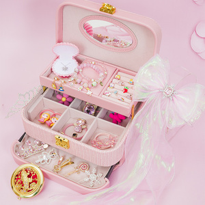 女童儿童节礼物小女孩实用生日礼品冰雪奇缘公主发饰高档礼盒套装