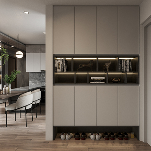 成都全屋定制入户鞋柜玄关柜定制整体家具门厅柜组合定制客厅柜子