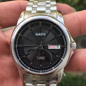 正品雷特rate机械表全自动男表休闲商务表深度防水精钢蝴蝶扣钢带