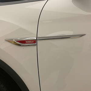 吉利嘉际专用车身车标侧标 吉利帝豪icon金属装饰车贴汽车改装件