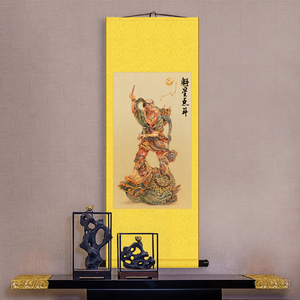 魁星点斗中榜得馗鳌头独占文曲星吉祥符拼搏人生必挂丝绸卷轴挂画