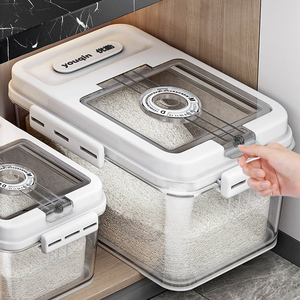 日本MUJIE装米桶家用米缸防虫防潮密封放大米收纳盒米箱面粉