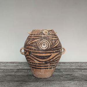 精品彩陶王马家窑文化仿古做旧怀古收藏陶器摆件甘肃临夏特色礼品