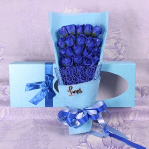 2020新款创意高档情人节礼物33朵玫瑰香皂花束肥皂花礼盒生日礼物