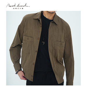 北纬三十度原创设计师品牌男装春季新款翻领休闲薄款夹克BJ33175D