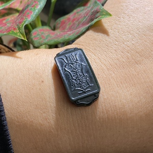 本命年 太岁牌 太太牌 手链吊坠 特细料天然和田玉塔青