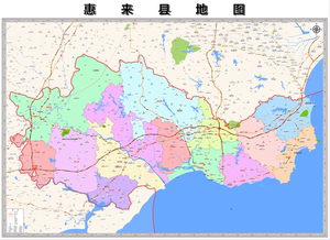 揭阳市惠来县地图惠来县政区图惠来地图