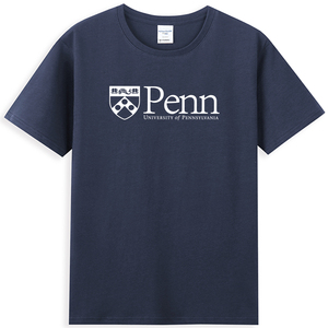 热卖美国大学T恤 宾夕法尼亚大学T恤校园文化衫校服Penn留学半袖