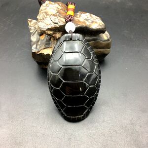 天然黑驴蹄子富甲文玩吊坠手把件挂件纯手工摸金随身