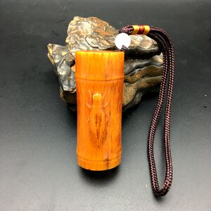 牦牛骨骨桶一鸣惊人手把件摆件挂件天然角骨雕精雕刻男士随身手玩