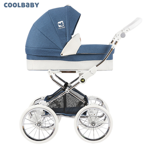 coolbaby酷豆丁 欧洲皇室高景观婴儿推车 可坐躺双向避震万向四轮
