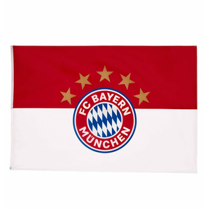 球迷基本.红白五星logo旗帜180x120cm