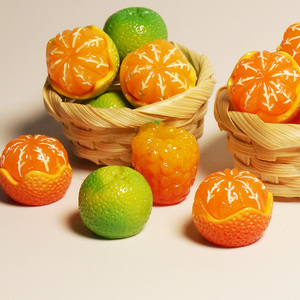 迷你小厨房真做饭真煮ob11娃娃屋微缩迷你仿真水果橙子橘子树莓