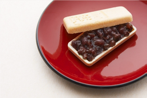 日本代购 和果子 京都 永楽屋 北海道十胜红豆最中饼 可做六组