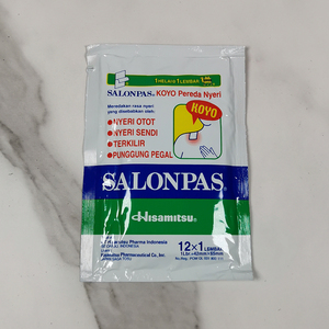 印尼版salonpas沙隆巴斯膏贴瘀伤扭伤腰肩膝盖止痛镇痛贴12贴/包