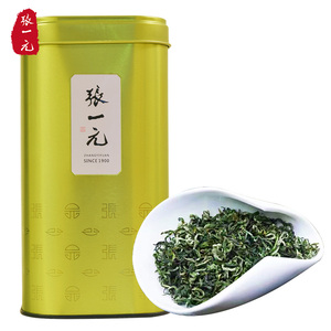 张一元茶叶2022年新茶新绿茶(绿毛猴)春茶桶装200g