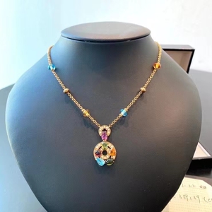 99新bvlgari宝格丽astrale彩宝项链二手闲置