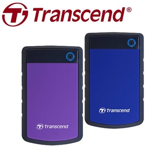 Transcend创见便携移动硬盘 StoreJet 25H3 1T 2T 4T TB 军规防震
